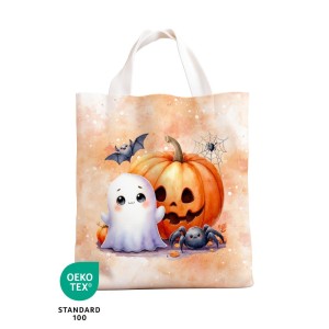 Panneau Sac à Bonbon Citrouille et Fantôme D'halloween Oeko-Tex® Mercerie des Princesses