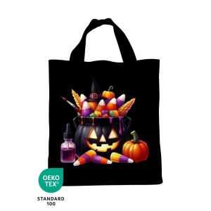 Panneau Sac à Bonbon Citrouille Bonbons D'halloween Oeko-Tex® Mercerie des Princesses