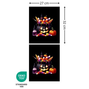  Panneau Sac à Bonbon Citrouille Bonbons D'halloween Oeko-Tex® Mercerie des Princesses