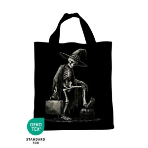 Panneau Sac à Bonbon Squelette D'halloween Oeko-Tex® Mercerie des Princesses