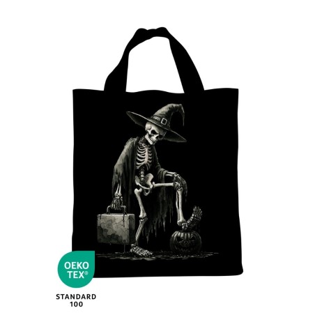 Panneau Sac à Bonbon Squelette D'halloween Oeko-Tex® Mercerie des Princesses