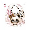 Coupon Bavoir Bébé Panda Léopard – Bébé 3-12 mois – Coton Oeko-Tex® à coudre soi-même