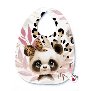 Coupon Bavoir Bébé Panda Léopard – Bébé 3-12 mois – Coton Oeko-Tex® à coudre soi-même