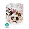 Coupon Bavoir Panda Léopard – Bébé 0-3 mois – Coton Oeko-Tex® à coudre soi-même