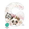 Coupon Bavoir Panda Léopard – Bébé 0-3 mois – Coton Oeko-Tex® à coudre soi-même