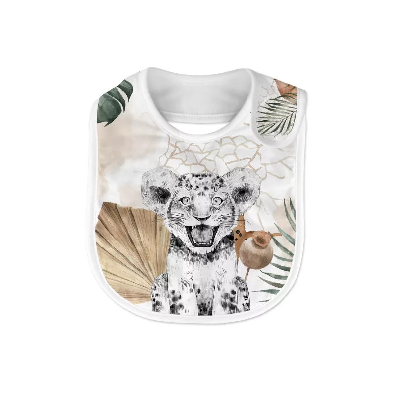 Coupon Bavoir Savane Africaine – Bébé 0-3 mois – Coton Oeko-Tex® à coudre soi-même