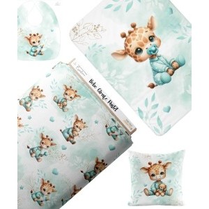 Collection Bébé Girafe Pastel Vert D'eau